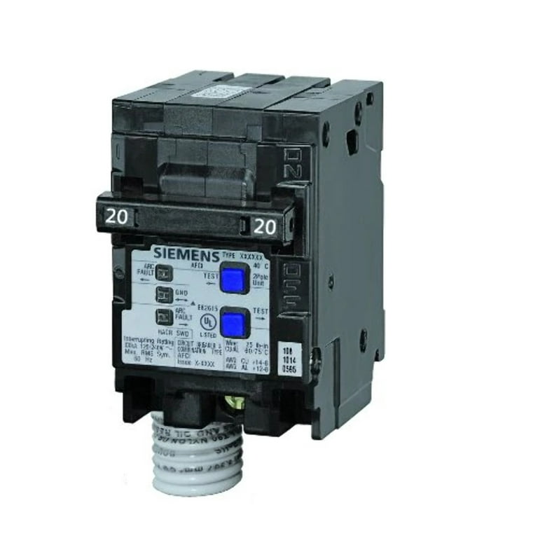 Type QAF 20 Amp Double-Pole Combination AFCI Circuit Breaker Type QAF 20 Amp Double-Pole Combination AFCI Circuit Breaker