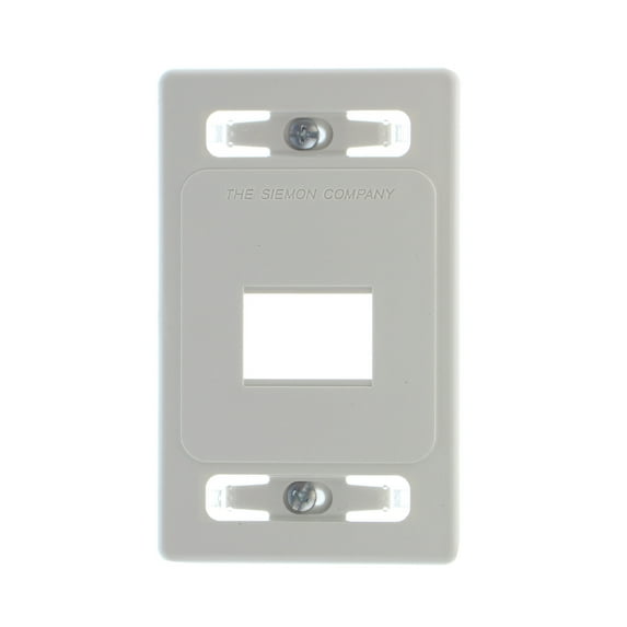 Siemon MX-FP-S-02-02 Max-Module Face-Plate, 2-Port, 1-Gang, White