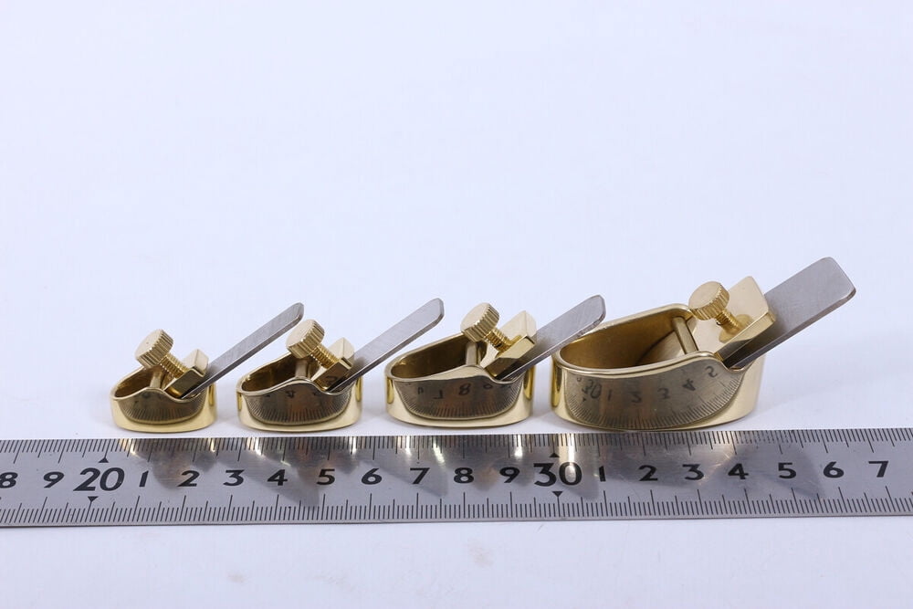 Siemonic 4pcs Violin making Tools Planes Luthier Steel Blade Wood project Flat Bottom