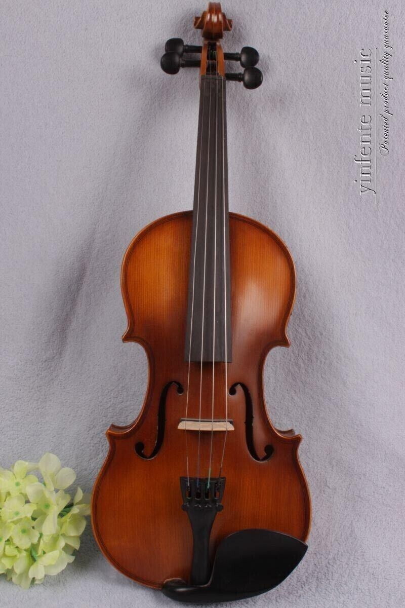 Siemonic Left hand 4string Electric Acoustic Violin 4/4 Spruce Maple ...