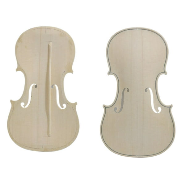 Siemonic New Unfinished Violin Top Spruce wood Tonewood Violin Parts Kit DIY Violin