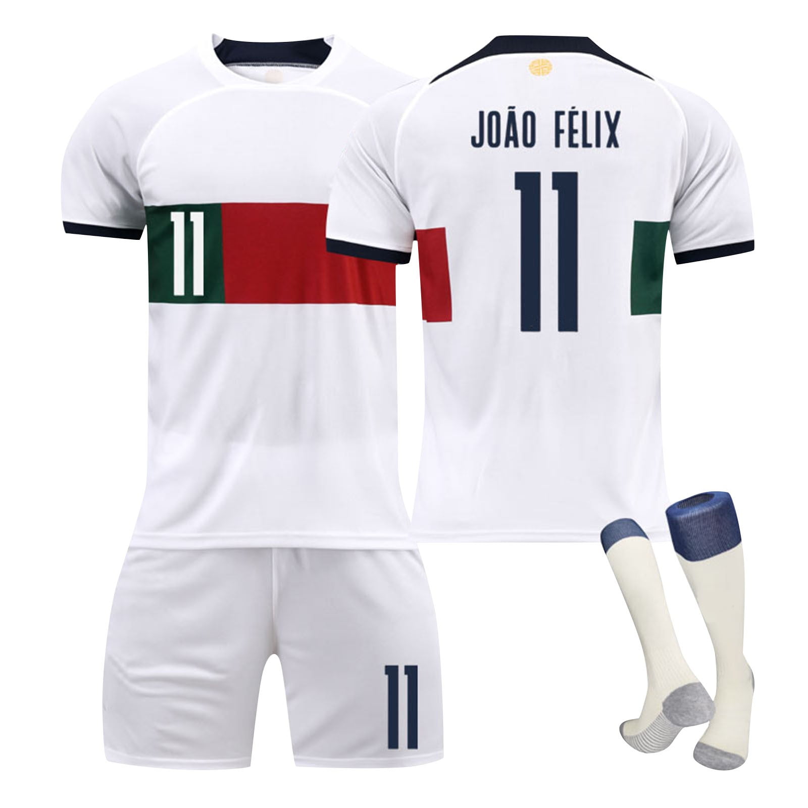 Sien 2223 #11 JOAO FELIX White Portugal Soccer Jersey
