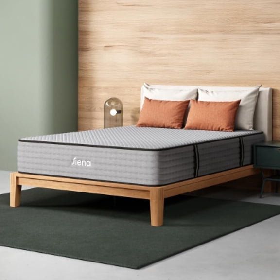 Siena 12” Signature Hybrid King Mattress – Medium Firm - Memory Foam & Innerspring System – 180-Night Trial – Pressure-Relief – Mattress in a Box