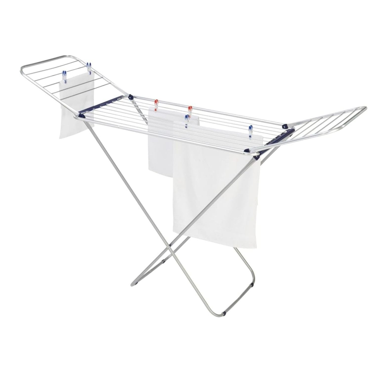 Siena 180 Lightweight Winged Clothes Drying Rack, Blue and Silver ...