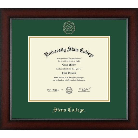 Siena College Diploma Frame, Document Size 10" x 8"