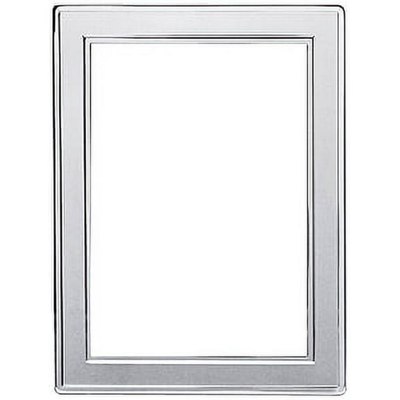 Siena Dbl Border Plain Frame Silver 4x6