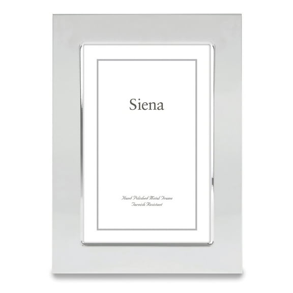Siena Flat Plain Frame Silver 4x6