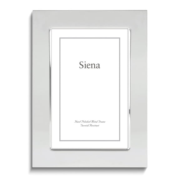 Siena Flat Plain Frame Silver 5x7