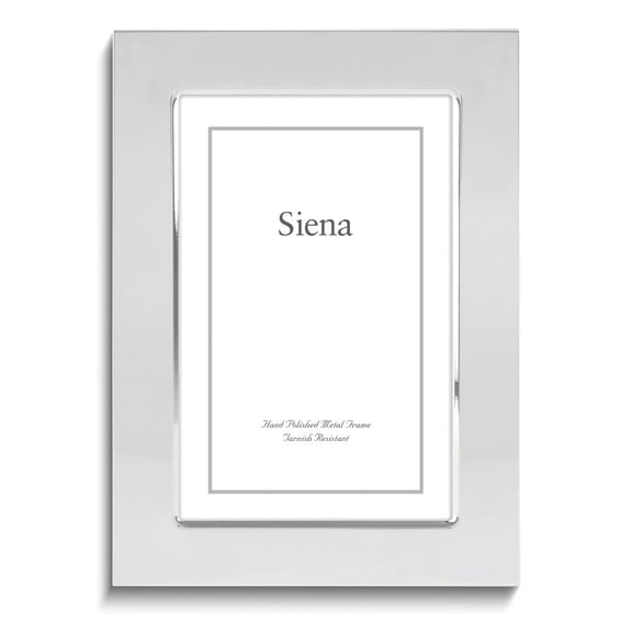 Siena Flat Plain Frame Silver 8x10