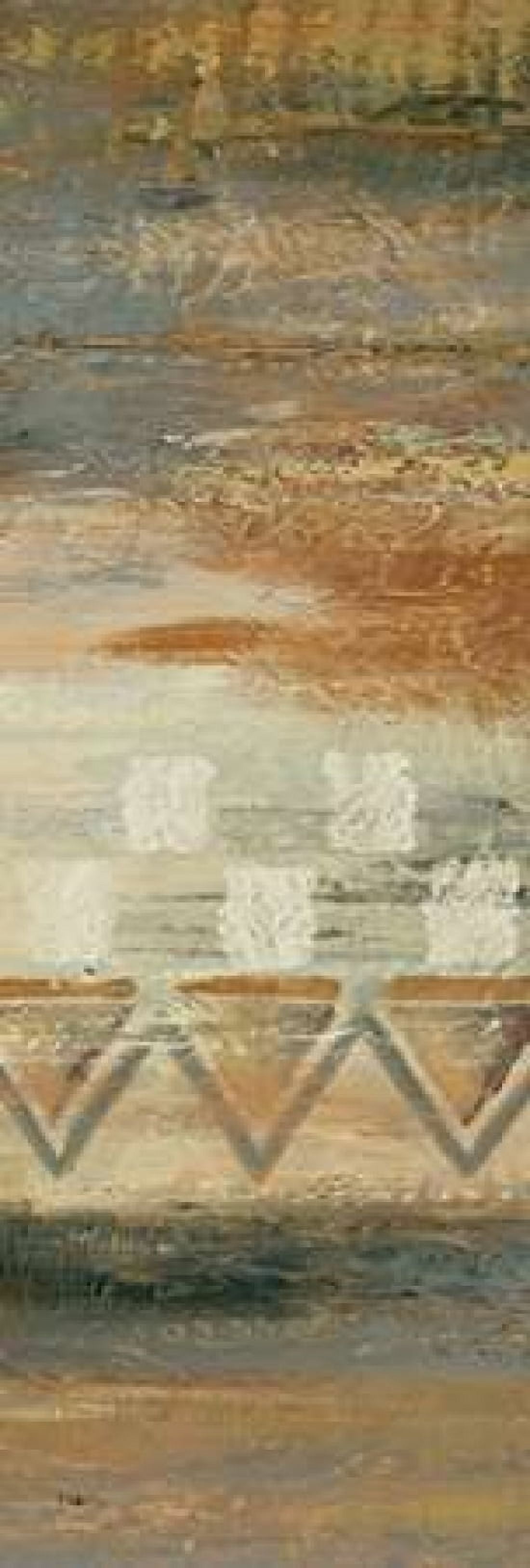 Siena Geometric Panel I Canvas Art - Studio Nova (12 x 36)