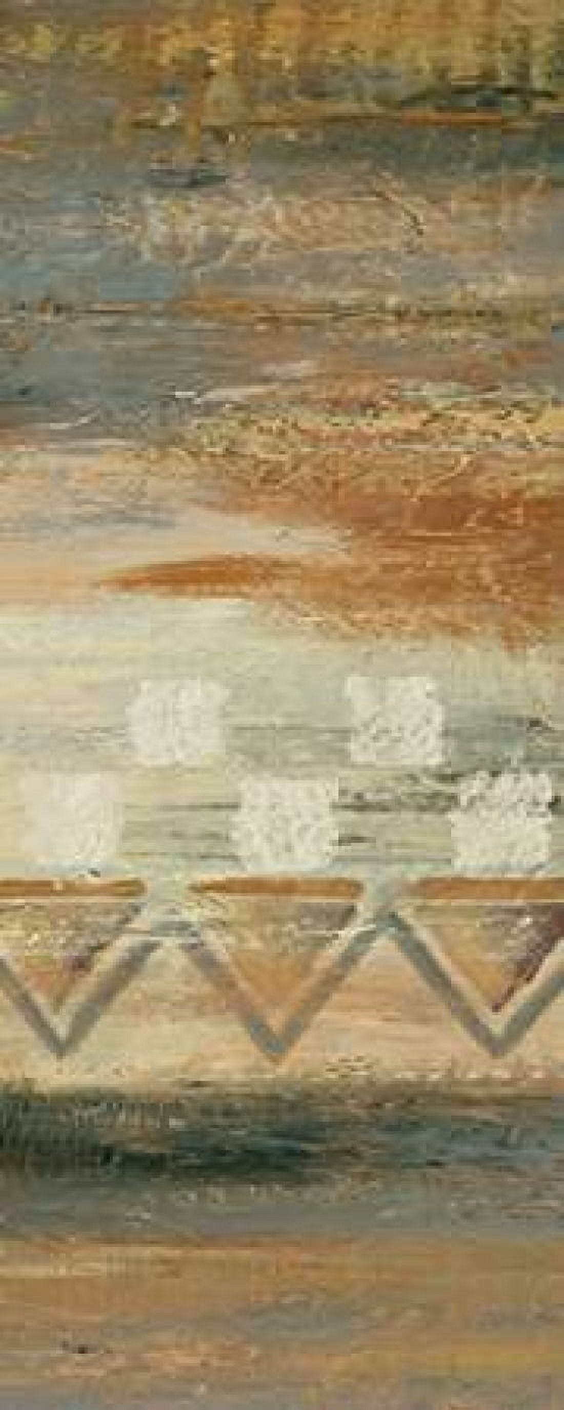 Siena Geometric Panel I Canvas Art - Studio Nova (24 x 48)