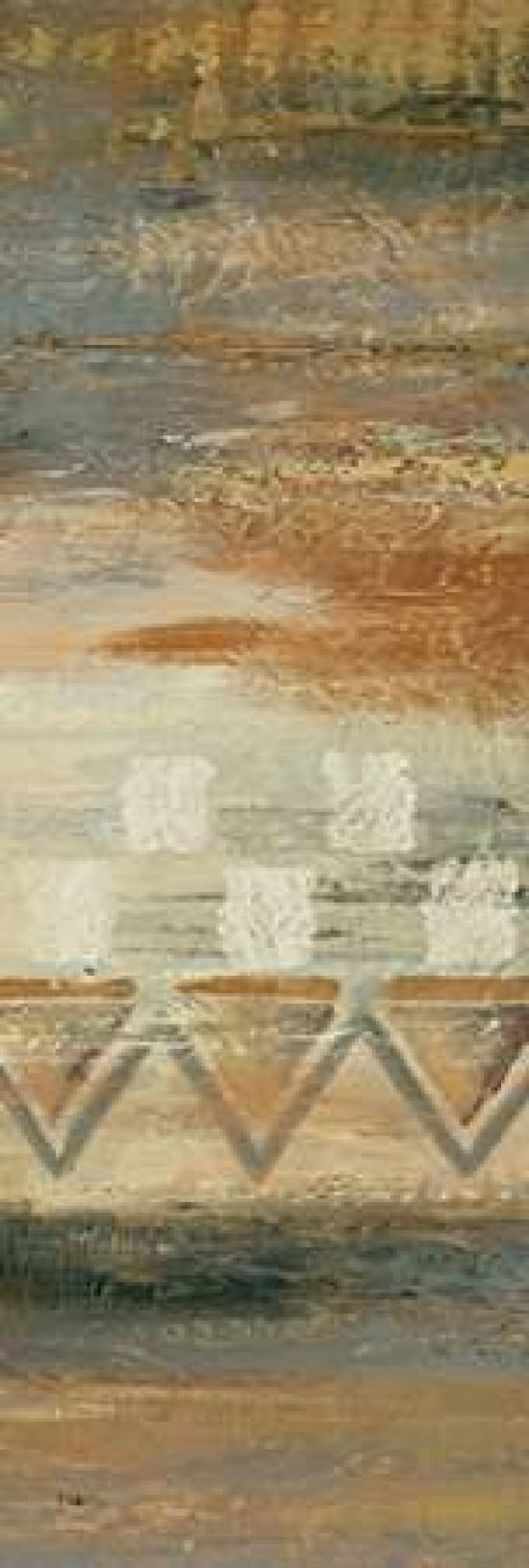 Siena Geometric Panel I Canvas Art - Studio Nova (8 x 24)