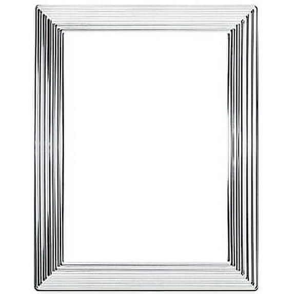 Siena Grooved Frame Silver 4x6