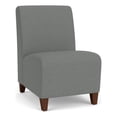 thumbnail image 1 of Siena Lounge Reception Armless Guest Chair / Walnut Wood Legs / Light Gray, 1 of 5