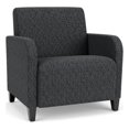 thumbnail image 1 of Siena Lounge Reception Oversize Guest Chair / Black Steel Legs / Dark Gray, 1 of 5