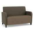 thumbnail image 1 of Siena Reception Reception Loveseat / Black Steel Legs / Brown / Brown, 1 of 5