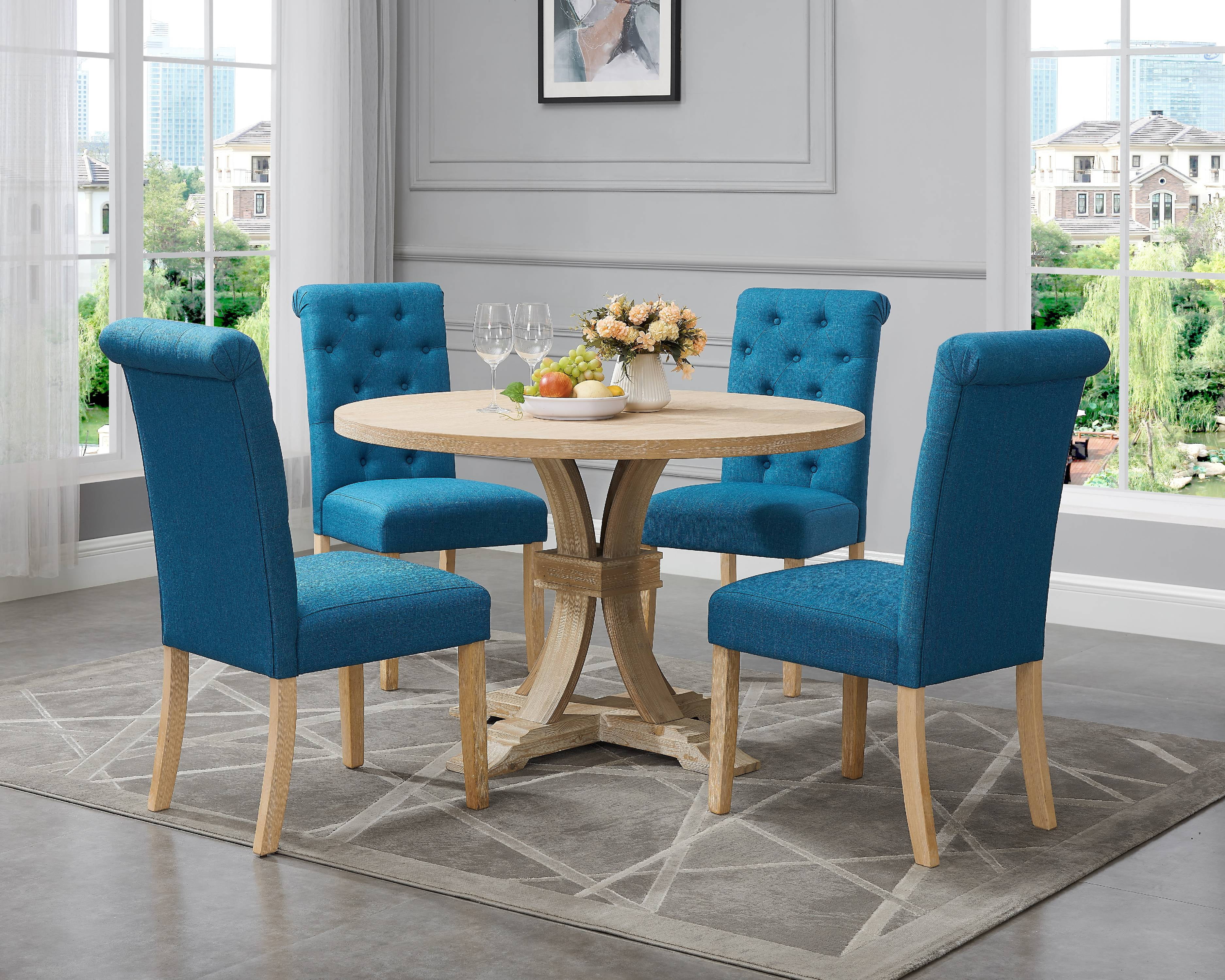 Round table with 5 chairs sale