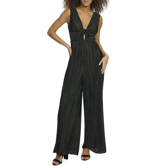 Siena womens Pleated Woven Jumpsuit, 6