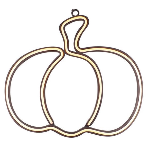 Sienna 9096588 10 in. LED Prelit Wall Decor, Orange - Pack of 6