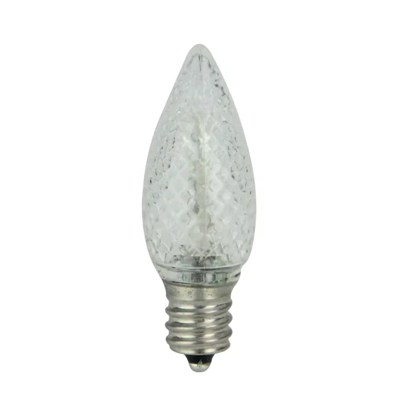 Sienna 4 Faceted Transparent Cool White Led C7 Christmas Replacement Bulbs