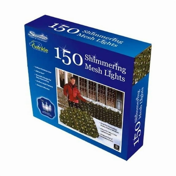 Sienna LED Shimmer Mesh String Lights 150 Clear 4 x 6 ft