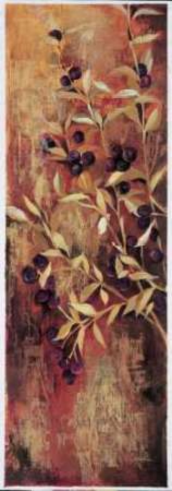 Sienna Berries I Canvas Art - Liz Jardine (24 x 48)