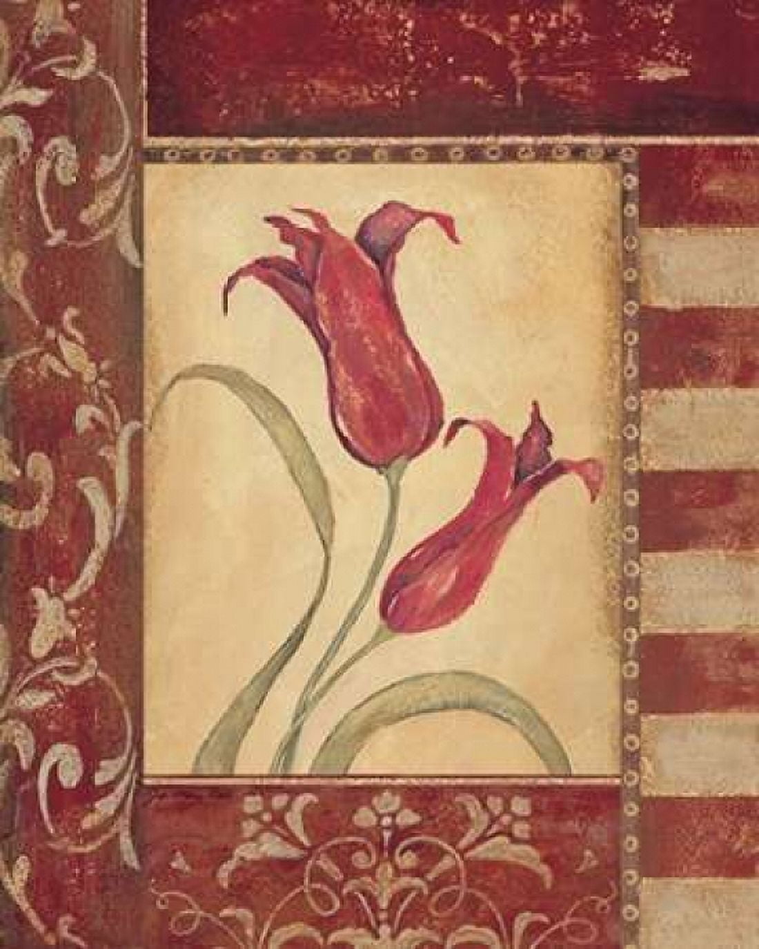 Sienna Blooms I Canvas Art - Jo Moulton (24 x 30)