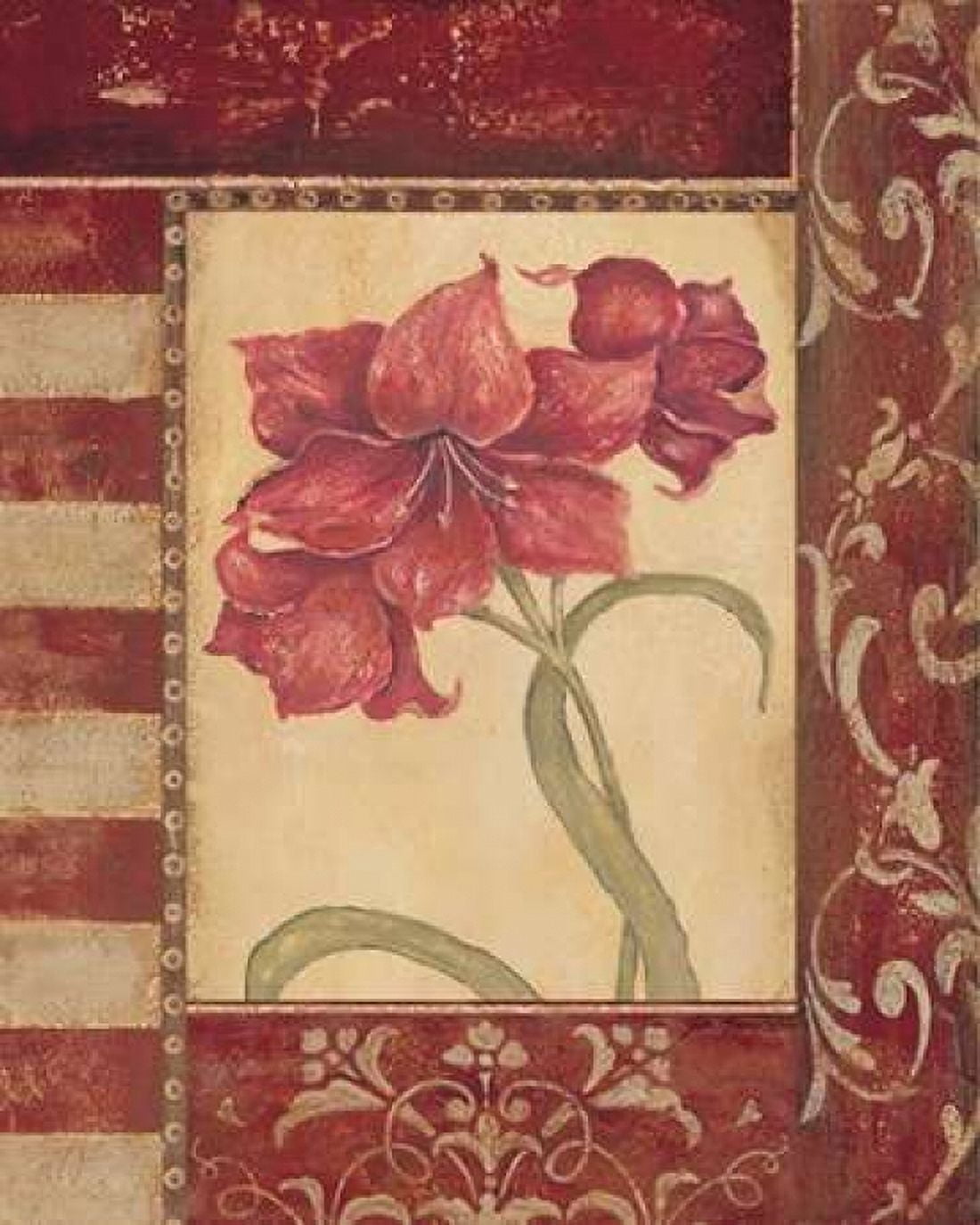 Sienna Blooms II Canvas Art - Jo Moulton (24 x 30)