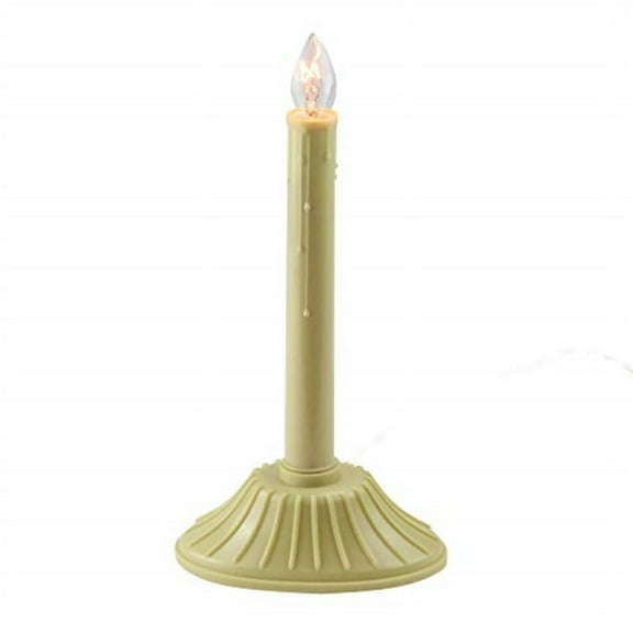 Sienna Candolier Christmas Indoor Candle Lamp, Clear C7 Light, Yellow Ivory