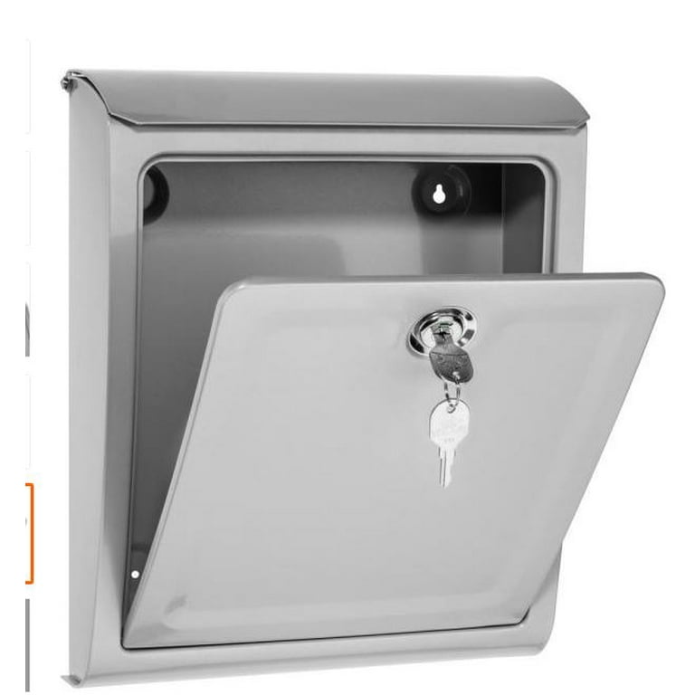 Sienna Black Wall Mount Locking Mailbox Sienna Black Wall Mount Locking Mailbox