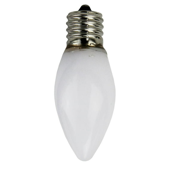 Pack of 4 Opaque White C9 LED Christmas Replacement Bulbs
