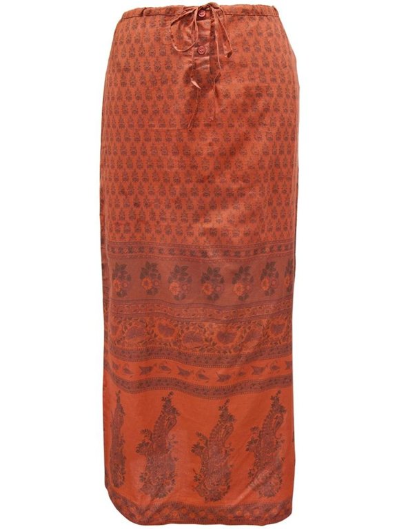 Sienna Paisley Drawstring Skirt - Small