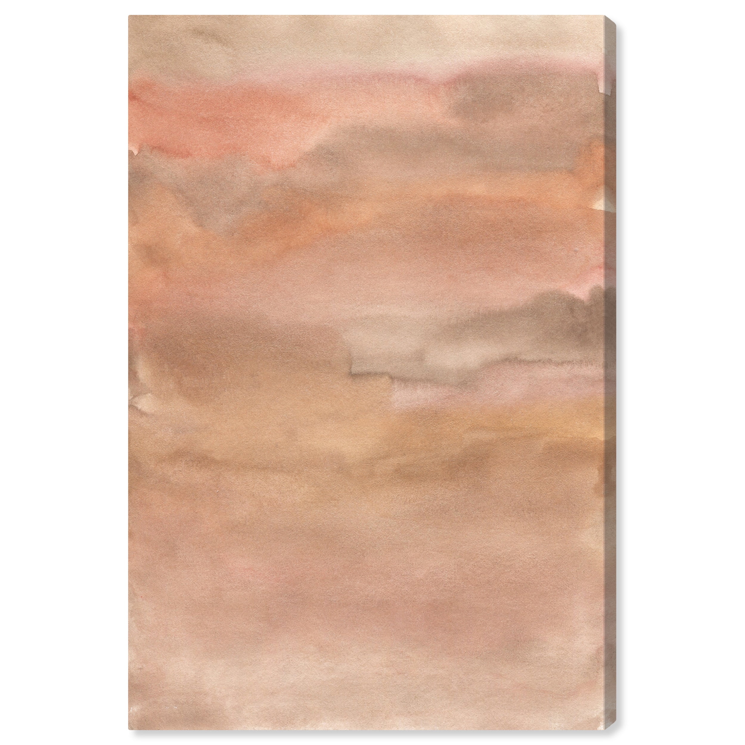 Sienna Pigments Blend Boho Abstract Canvas Wall Art, 16" x 24"