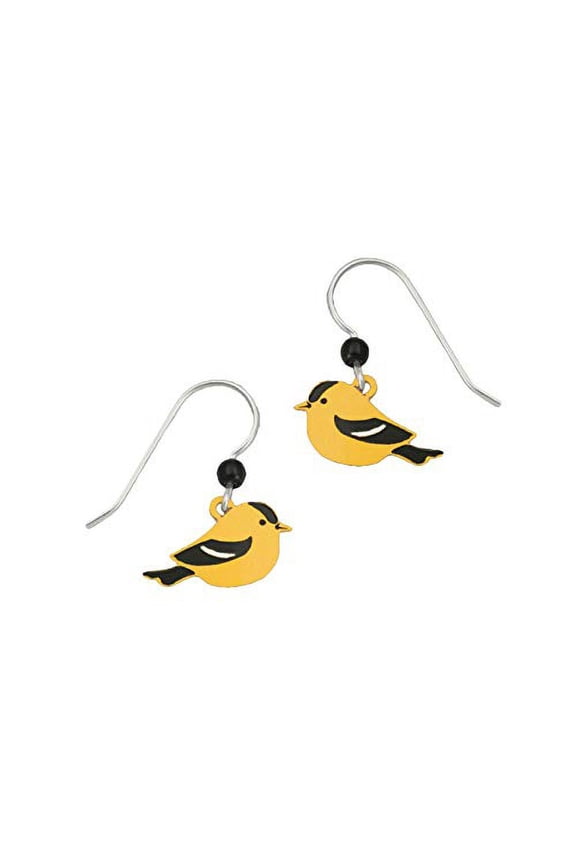 Sienna Sky American Goldfinch Bird Earrings 960-2, Handmade in USA