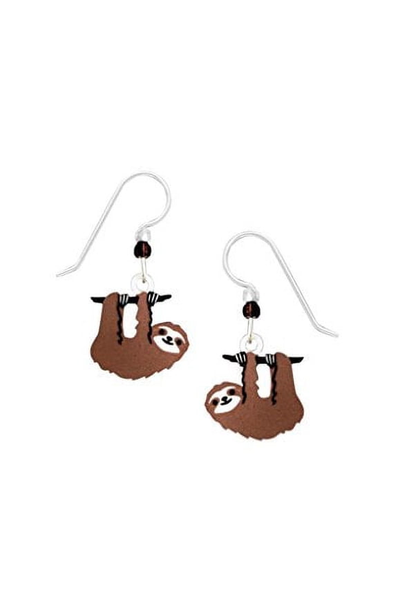 Sienna Sky Hanging Sloth Earrings 1938 Hand-made in USA