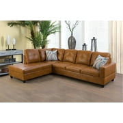Sienwiey L-Shape Sectional Sofa & Chaise Couch for Living Room Furniture Set，Faux Leather Sofa Set