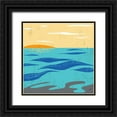 thumbnail image 1 of Sierer, Trish 20x20 Black Ornate Wood Framed with Double Matting Museum Art Print Titled - Calm Surf, 1 of 4