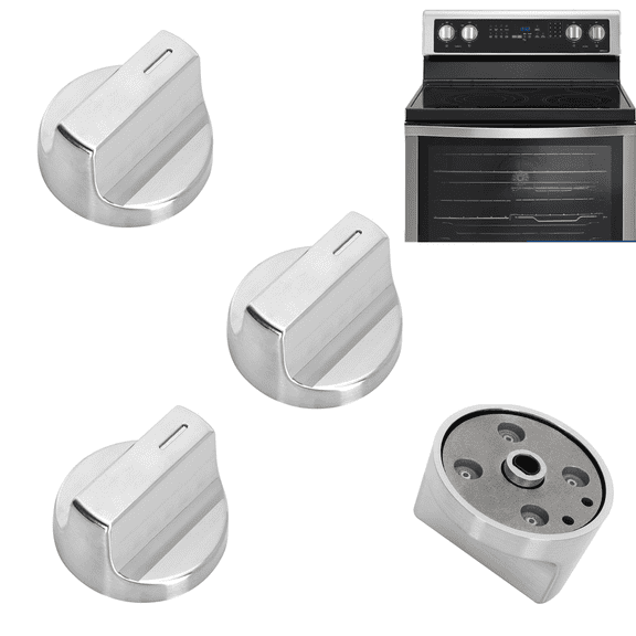 Vorynne W11613600 W11027257 Knobs for Whirlpool WEC310S0LW0 WEC310S0LW1 WEC310S0LW2 WEC310S0LW3 WEE515S0LW0 WEE515S0LW1 WEE515S0LW2 WEE515S0LW3 WEE515SALW0 WEE515SALW1 WEE515SALW2 Electric Stoves.