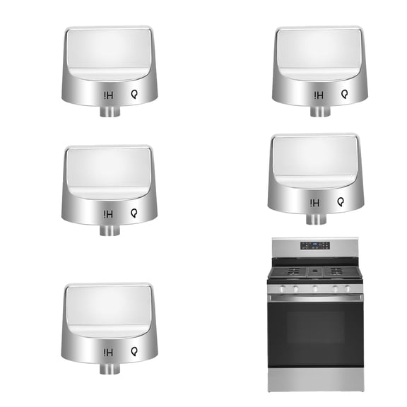 Sieri W11620567 Knob for Whirlpool WFG525S0JS5 WFG525S0JS6 WFG525S0JZ5 WFG535S0LS4 WFG535S0LS5 knobs Gas Stoves- Replacement for W11510456 knob Please Check Figure 2-6 Before Ordering (Silver)