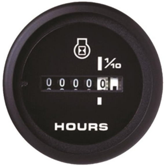 Sierra 11 62719P Premier Pro Series 2" Fog Free Hourmeter with 10,000 Hour Range