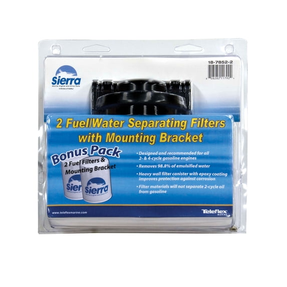 Sierra 18-7852-2 Aluminum 21-Micron 1/4" Fuel Water Separator Kit