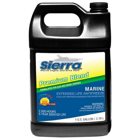Sierra 18-9300 Premium Blend Extended Life 50/50 Pre-Mix Engine Antifreeze/Coolant - Gallon