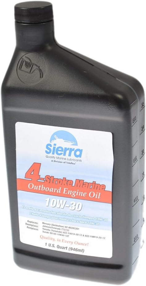 Sierra 18-9420-2 10w-30 4-stroke Marine Outboard Engine Oil - 1 Gallon 