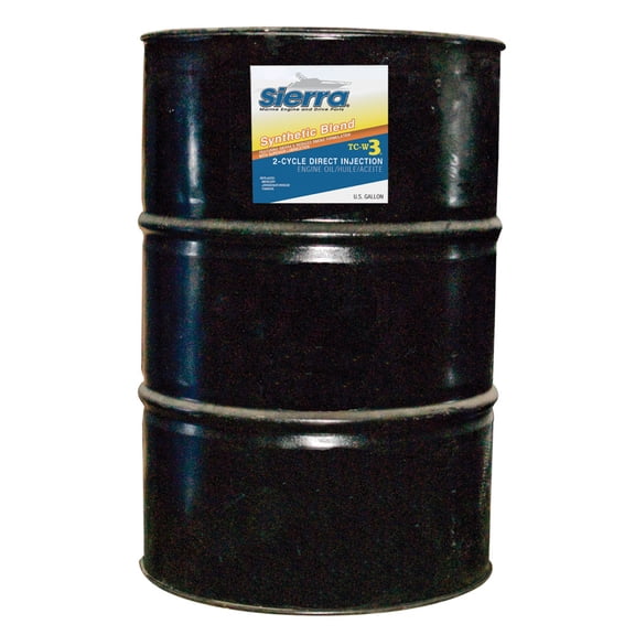 Sierra 18-9530-7 TC-W3 Synthetic Blend Direct Injection 2-Stroke Engine Oil - 55 Gallon