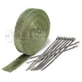 thumbnail image 1 of Sierra 2" x 50' Protection Header Exhaust Heat Wrap Titanium with 8 Steel Ties, 1 of 1