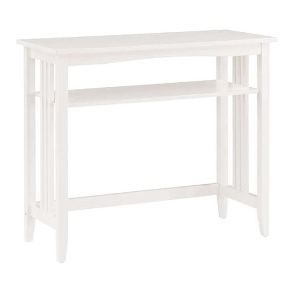 Sierra 36" Foyer Table Engineered Wood in White Finish