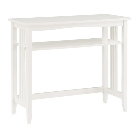Sierra 36" Foyer Table Engineered Wood in White Finish