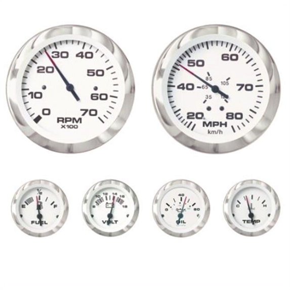 Sierra 67653P Lido Pro Inboard/Sterndrive Instrument Set - 6 Gauge
