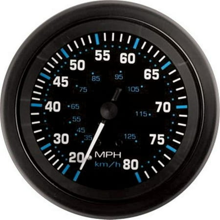 Sierra 68397P Marine Eclipse Series 3 in. Speedometer - 0-80 mph
