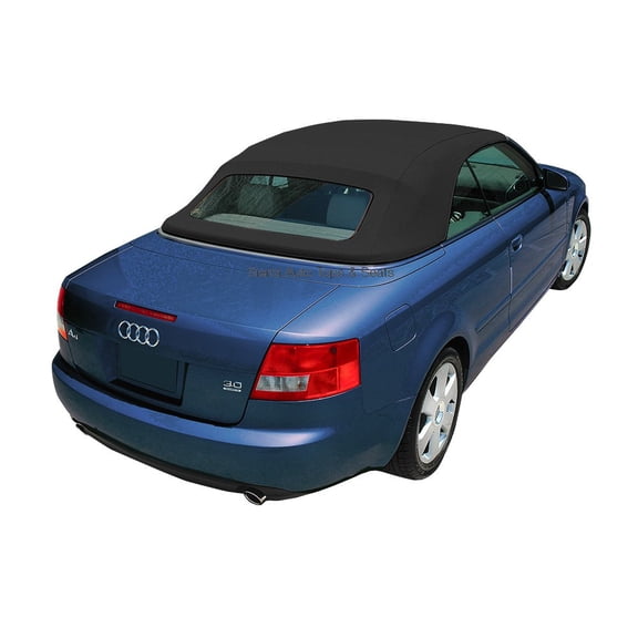 Sierra Auto Tops Convertible Top Replacement for Audi A4 2003-2009, Acoustic A5 Canvas, Black, Heated Glass Window